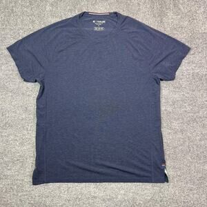 Fourlaps Shirt Mens Large Blue Short Sleeve Lightweight Athletic Running Tee Top
